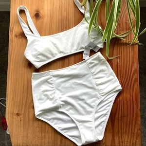 BRAND NEW White High-Waisted Bikini